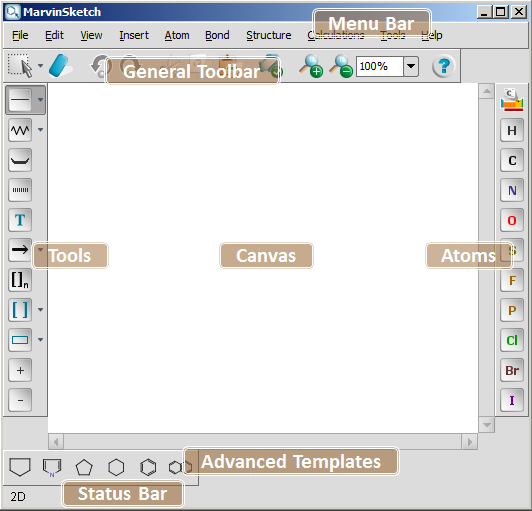 MarvinSketch Main Window